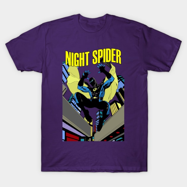 Night Spider 1 T-Shirt by Blue Moon Comics Group